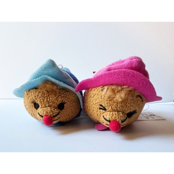 *DISNEY PARKS ONLY* TSUM TSUM Cinderella Mice set of 2 Perla and Suzy - Picture 1 of 2